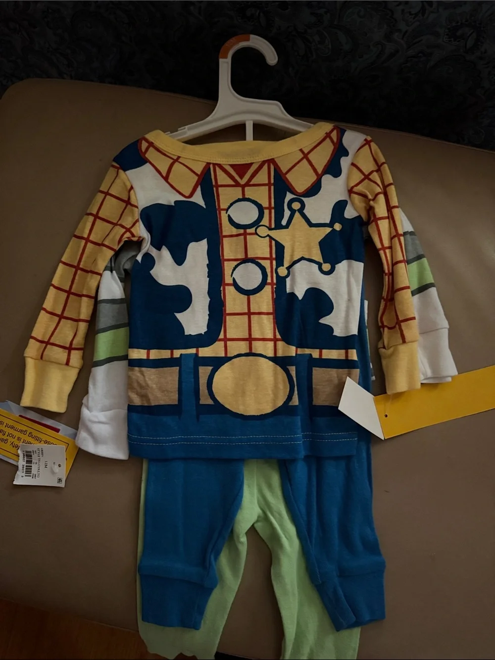 Woody Toddler Costume Pajama Set - Blue & Yellow 12Months